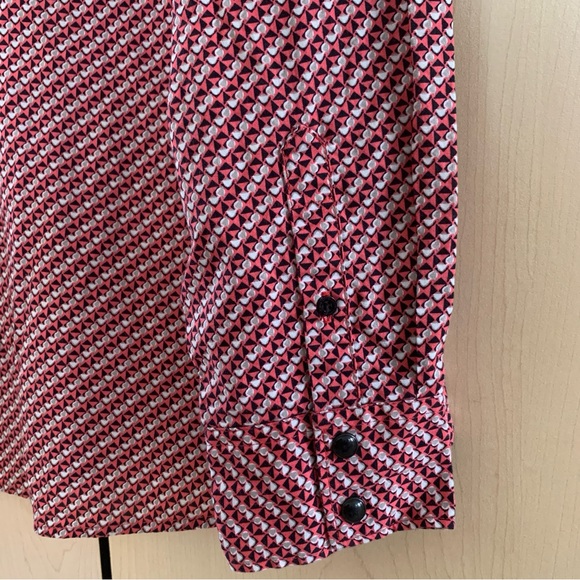 CINCH Shirt Women's Long Sleeve Snap Up Geometric Pink‎ Size  XXL - Picture 10 of 16